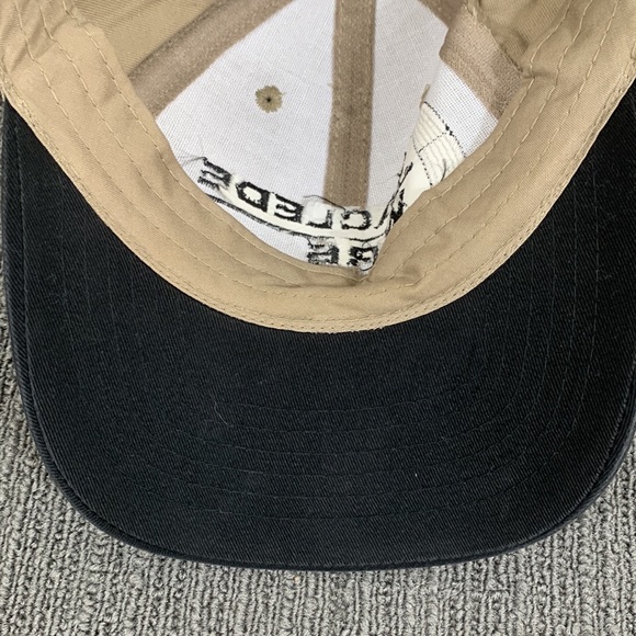 Laclede Wire Baseball Hat Mens Adjustable Beige Black Strapback Cap RCC - Picture 10 of 14